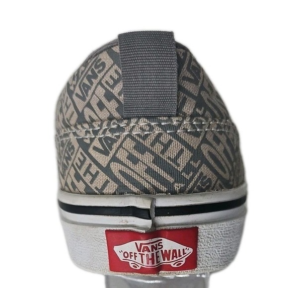 Vans off The Wall  Grey and White  Slip On Sneakers Size US Youth 6 - Picture 6 of 15